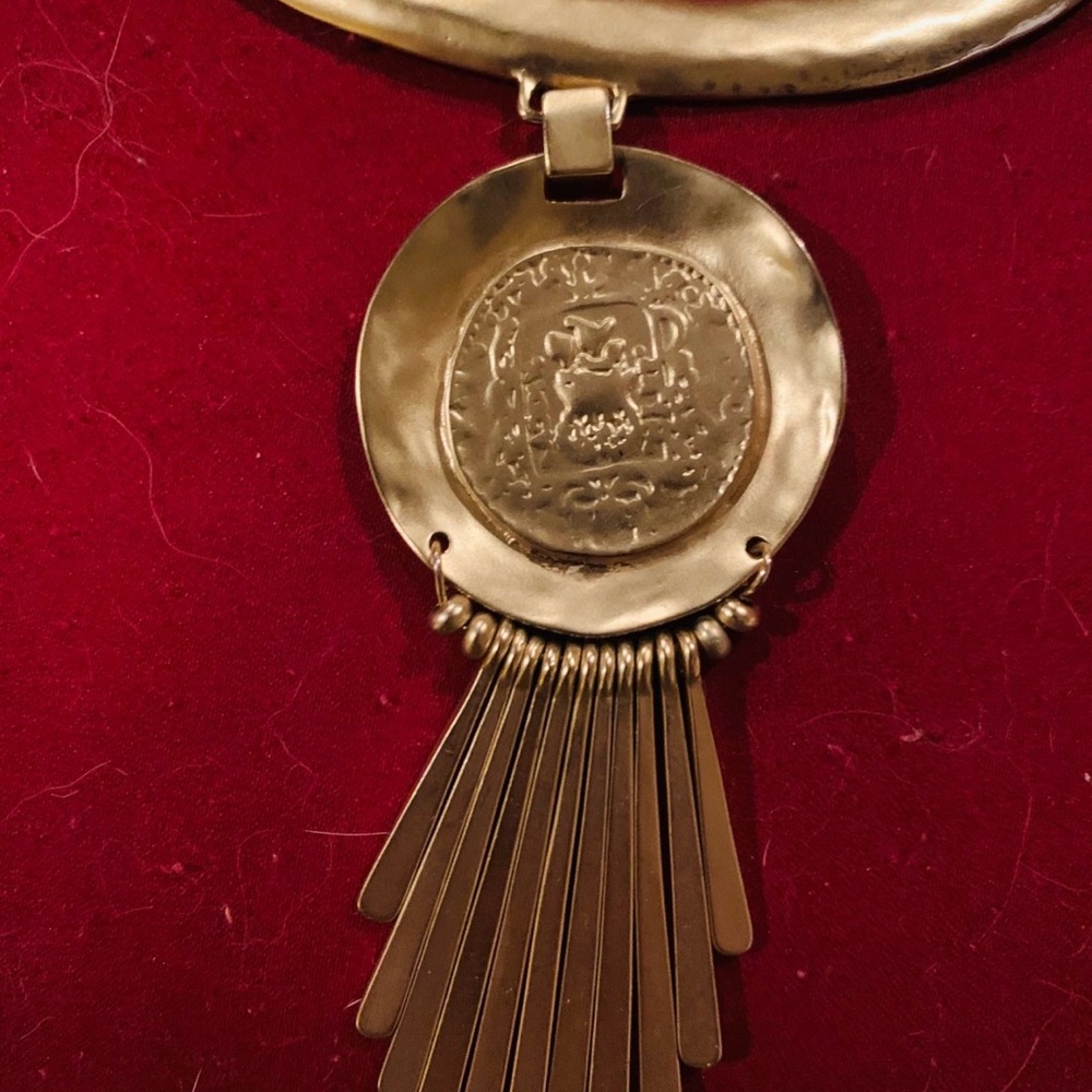 Chico's Gold Medallion Necklace